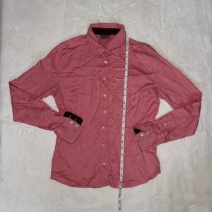 Lacoste Pink Button Down Shirt Long Sleeve